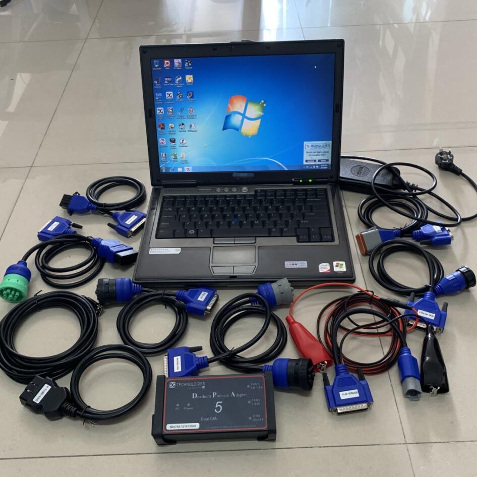 

tool heavy duty truck diagnostic scanner Dearborn Protocol Adapter 5 DPA5 with Laptop D630 Software Installed SSD/HDD