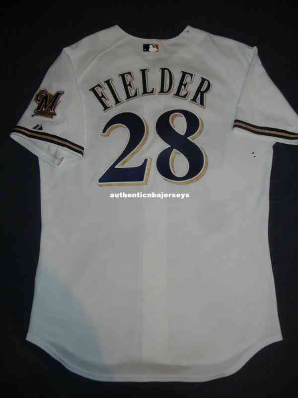 

Throwback Cheap Retro Top Majestic #28 Prince Fielder White Jersey Braun Yount Mens Stitched Baseball Jerseys