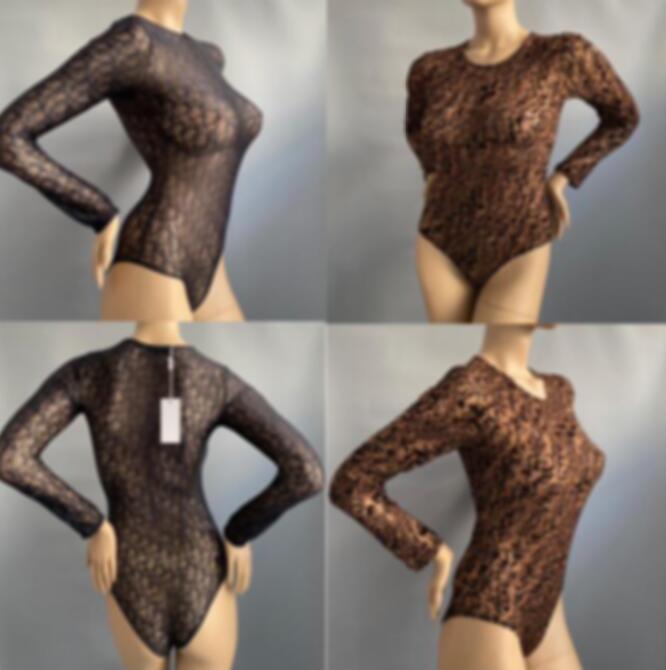 

2022 New brand original design women's swimsuit fashion trend sexy translucent full print letter D long sleeve one-piece swimsuit F, 01
