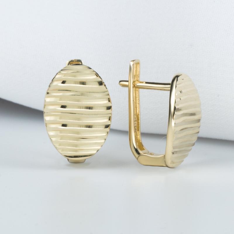

Clip-on & Screw Back Tree Bark 14 Carat Gold Earrings