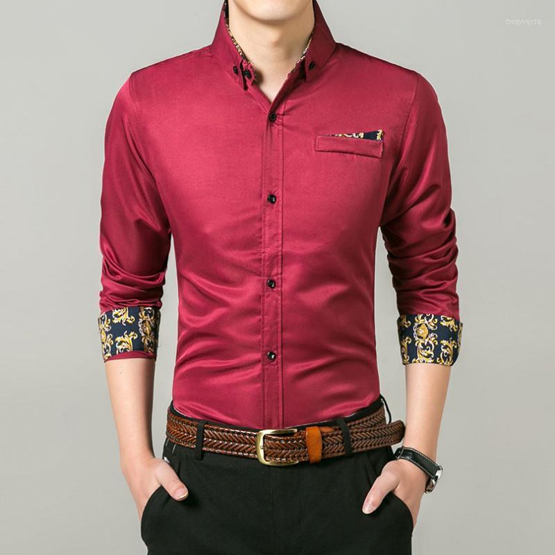 

Men's Dress Shirts Sping Autumn Business Casual Shirt For Men Long Sleeve Slim Fit Youth Korean Style Male Social 2022 SaleMen's Dway22, Black