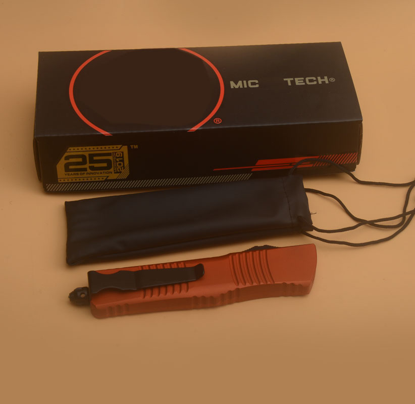 

SLM Orange D/E Automatic Tactical Knife M390 steel Pocket knives camping tactical EDC Combat Self-Defense Auto Tools UT85 UT70 138-1