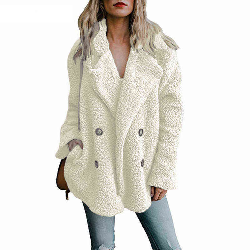 

Teddy Coat Women Winter Jackets Ladies Plush Coat Warm Faux Fur Coats women Fur Jacket Fleece oversized Coat 2022 L220714, Red