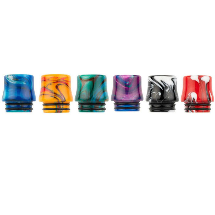 

810 Epoxy Resin Drip Tips Wide Bore Vape Mouthpiece For 8 10 Thread TFV12 Prince TFV8 X Big Baby E Cig Tank Atomizer Driptip