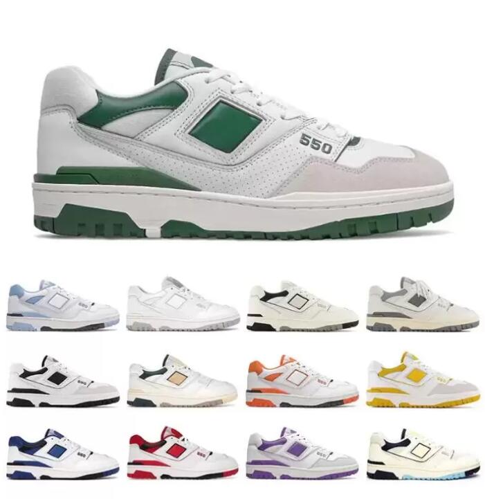 20Color 550 hommes Chaussures de course pour femmes un un blanc feuille verte crème verte noire marine ciel bleu universitaire or syracuse borgog