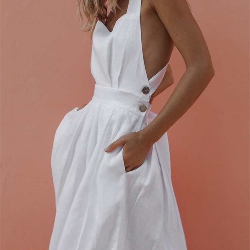 Été Sexy Robe Bowknot Femmes Dos Nu Croix Cordon Robes De Plage Sangle Rouge Vintage Robe Femmes Boho Femme Robe 220521