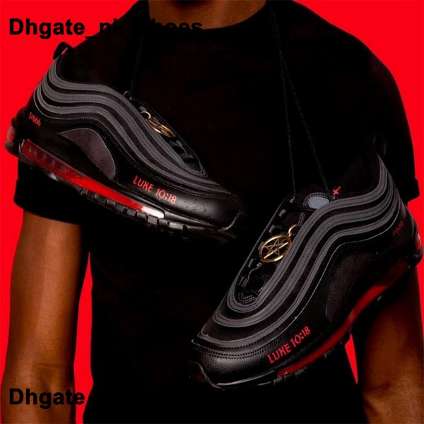 

Max Mens Air Shoes MSCHF Trainers Sneakers INRI Jesus Size 12 Us Satan US12 Scarpe Chaussures Women Black Casual Runnings Eur 46 Athletic Schuhe Zapatos