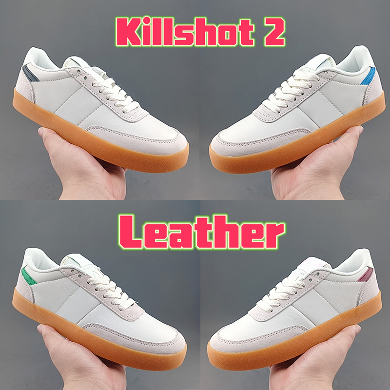 

2022 Newest Killshot 2 Leather mens Casual Shoes women designer Sneakers J Crew Sail Black hyper blue Desert Orange Gum Night Maroon Midnight navy luxury men trainers, Shoe box