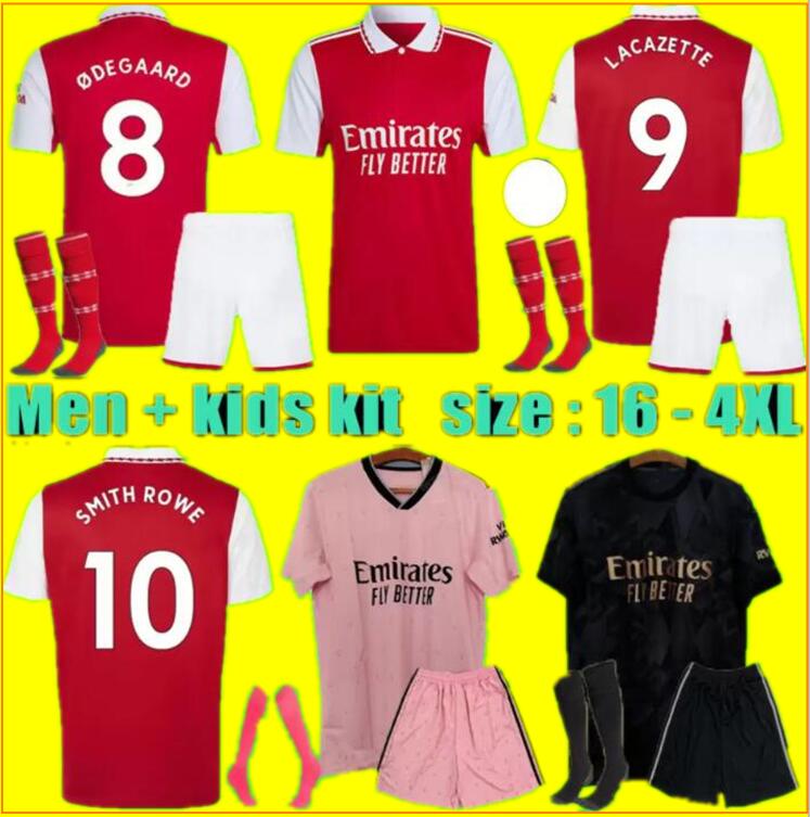 

22 23 PEPE SAKA ARSen soccer jerseys Fans Player Gunners ODEGAARD THOMAS WILLIAN NICOLAS TIERNEY SMITH ROWE 2022 2023 football shirt Men Kids kit