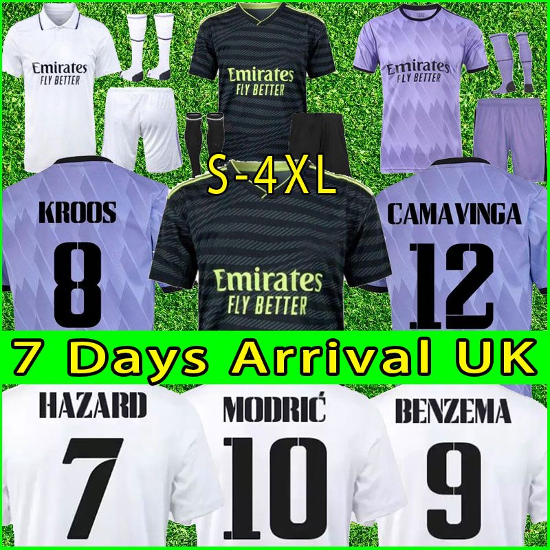 

4XL BENZEMA Finals soccer jerseys 22/23 third football shirt VINI ALABA TCHOUAMENI CAMAVINGA MODRIC VINICIUS REAL MADRIDS RUDIGER fans player version men kids kit, Home