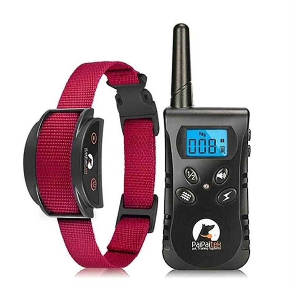 

Long Distance Pet Remote Control Dog Training Collar Waterproof Rechargeable Toys Bark Stopper Shock Vibration Sound For 2 Dogs251323G