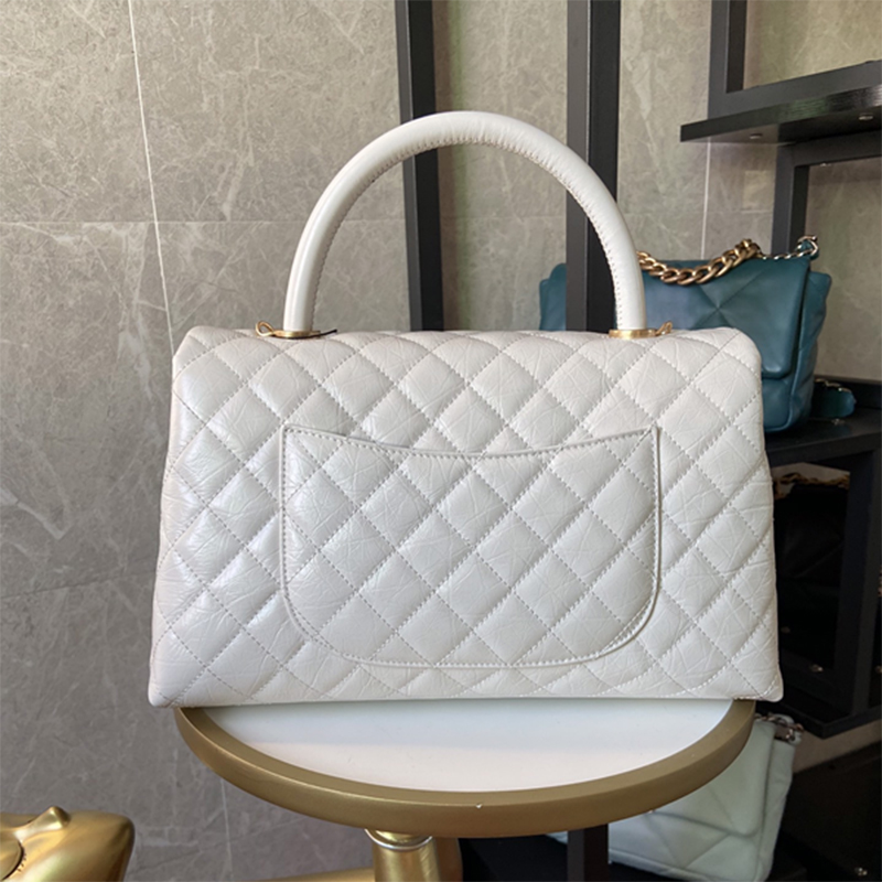 

7A+ Top Quality Diagonal package Women Bag Purse Designer Handmade Luxury Handbags Classic Fashion real leather famous brand shoulder crossbody Oil Waxed Calfskin, Box