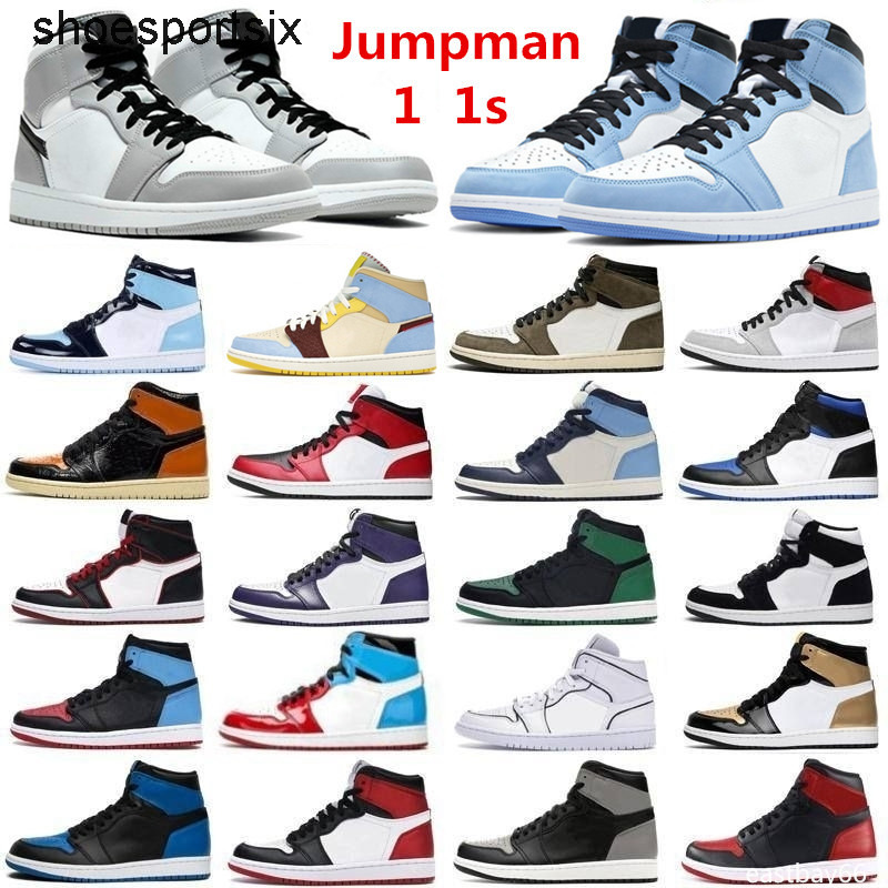 

Top Quality Basketball Shoes 1s Obsidian UNC Fearless PHANTOM TURBO GREEN 1 Backboard PHANTOMS GYM RED Chicago God Sports 1 Sneaker Trainer, As picture
