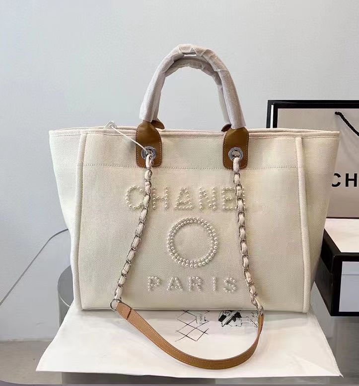 

Classic Fashion Designer Evening Bags Luxury Handbag Pearl Brand Label Backpack Womens Beach Handbags Purse Women Canvas Hand Bag Ladies