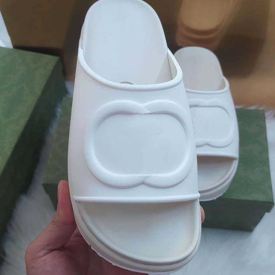 

2022 Fashion Slipper Women men's Luxury Designer Sandal Lady Slides platform wedge rainbows summer slippers for ladies brands dearfoam Rubber, Box