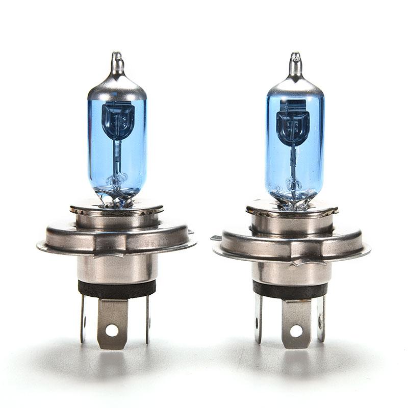 

Car Headlights 2pcs Light H4 Auto Halogen Lamp Bulb Fog Lights 55/60W 12V Super White