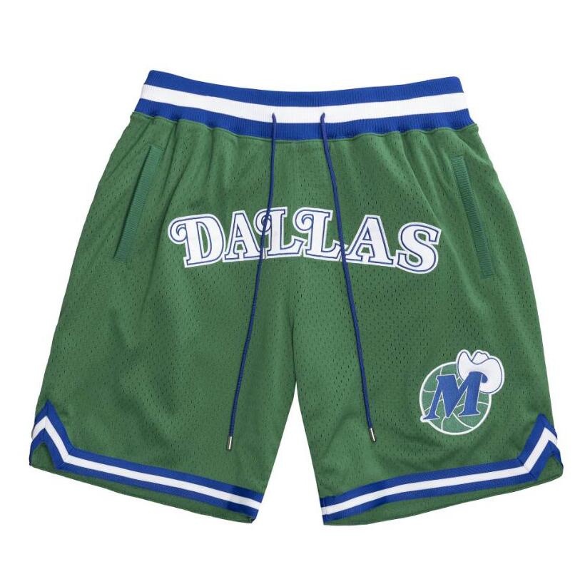 2022 Stitched Basketball Shorts Mitchell and Ness Retro Just Don Short With Pocket Zipper Sweatpants Men Size S-XXXL with 153 style 55