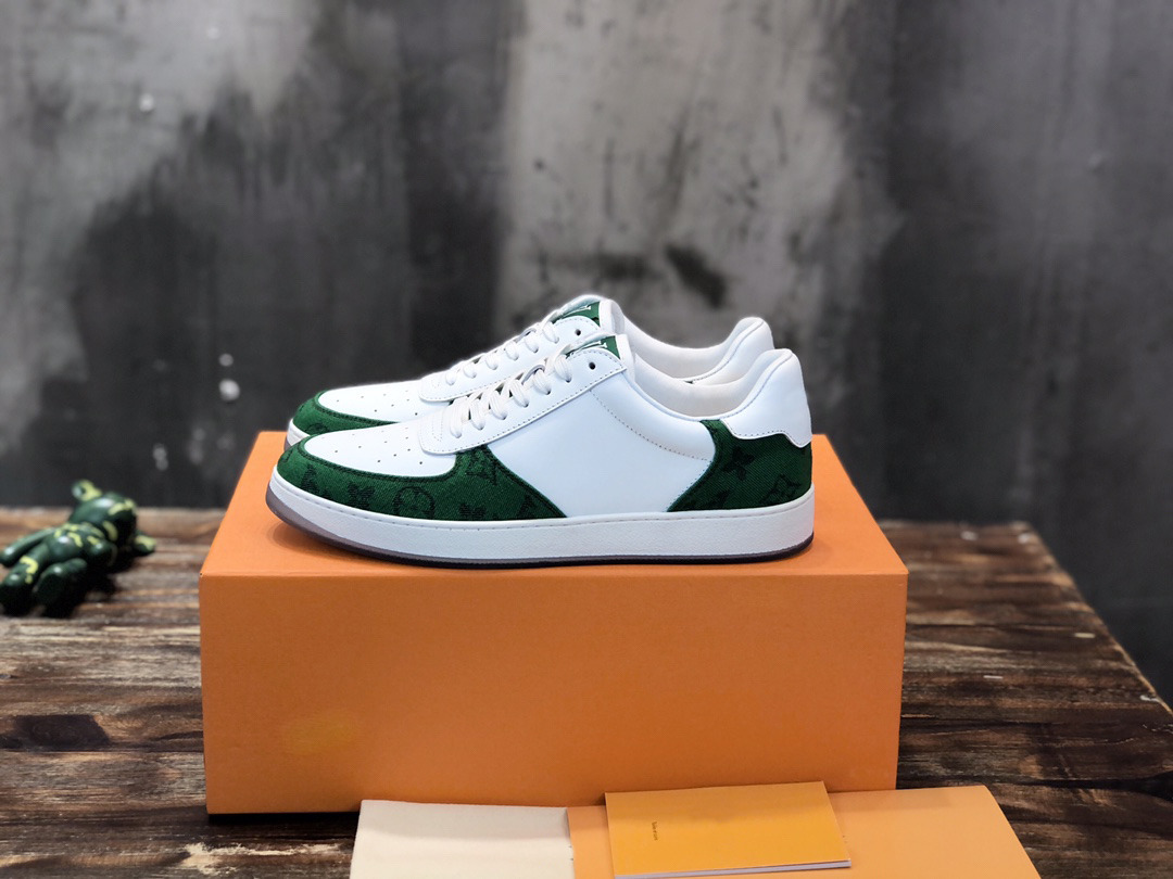 

Beverly Hills Sneakers Designer Casual Shoes Men Shoe White Grained Calfskin Flat Classic Fashion Breathable Trainer Sneaker 38-45, Color 4