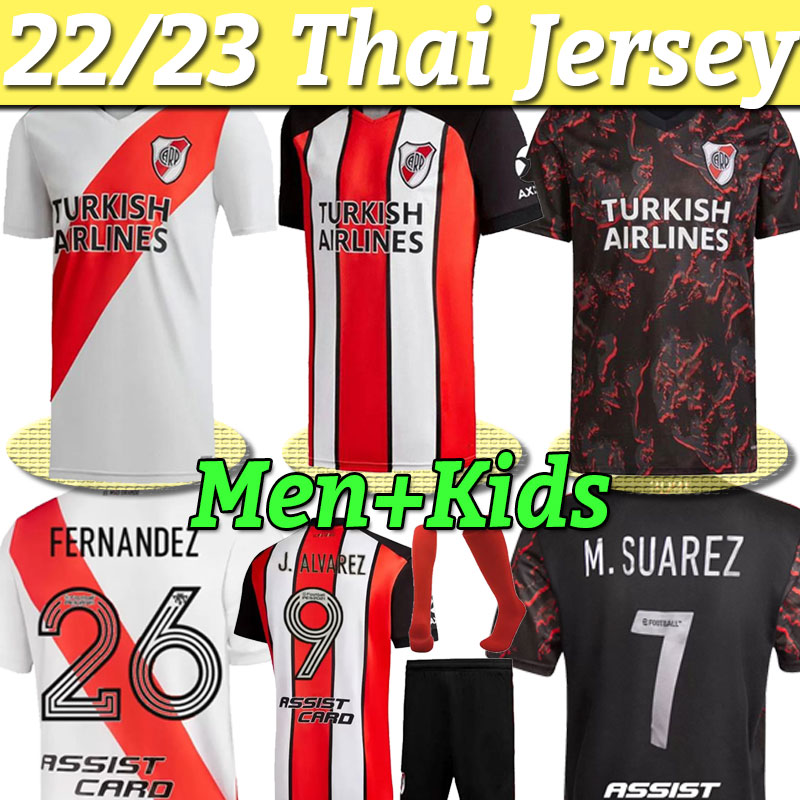 

CARRASCAL 21 22 RIVER PLATE Home Soccer Jerseys SCOCCO humanrace 2021 2022 AWAY Football concept shirt kid kit set socks 2023 MARTINEZ CAVENAGHI, Third+patch