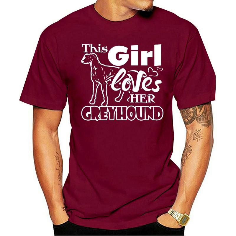 

Men' T-Shirts This Girl Love Her Greyhound Fitted Cottonpoly T Shirt Men Custom Short Sleeve Euro Size -3xl Normal Famous Funny Spring Tsh, White
