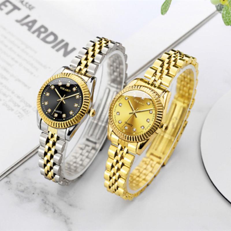 

Wristwatches Ladies Watch Women Watches Creative Steel Women's Bracelet Female Clock Relogio Feminino Zegarek DamskiWristwatches, Gold