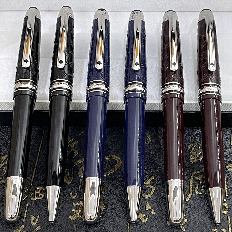 

LGP Luxury Gift Pen 145 Limited Edition Around the World in 80 Days Dark Blue Resin Rollerball Pen Ballpoint Pens Stationery Office School Supplies With Serial Number, Only pen