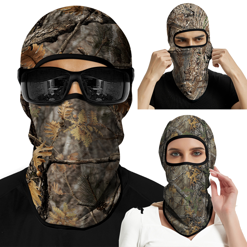 

Realtree Balaclava Camouflage Hood Hunting Neck Gaiter Outdoor Mossy Oak Scarf Military Tactical Headgear Fishing Full Face Mask