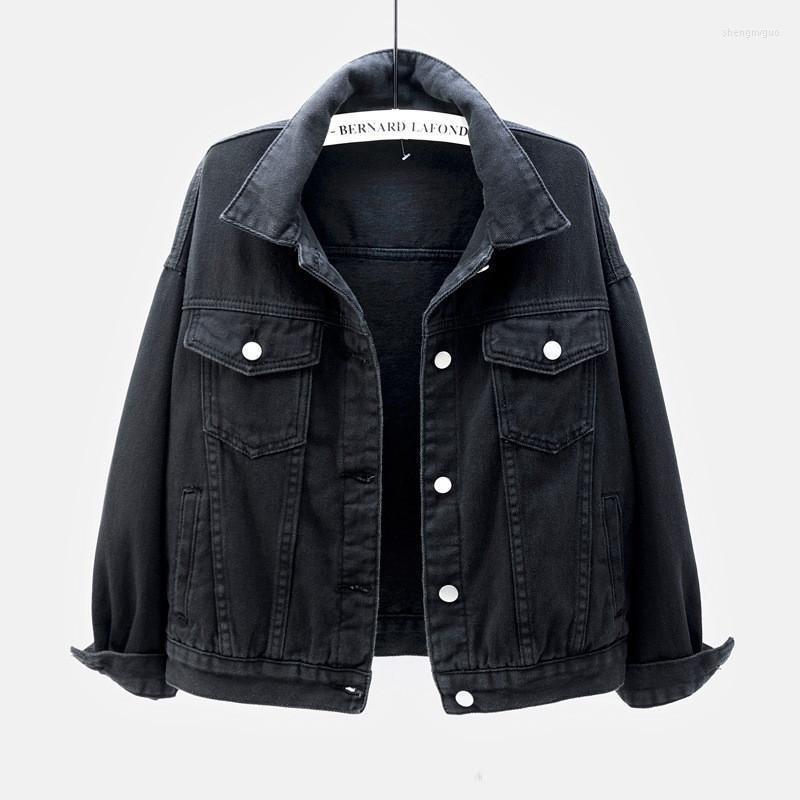 

Women' Jackets Plus Size Denim Jacket Women Spring Summer Short Coat Pink Jean Casual Tops Yellow Loose Outerwear 2022, Blue