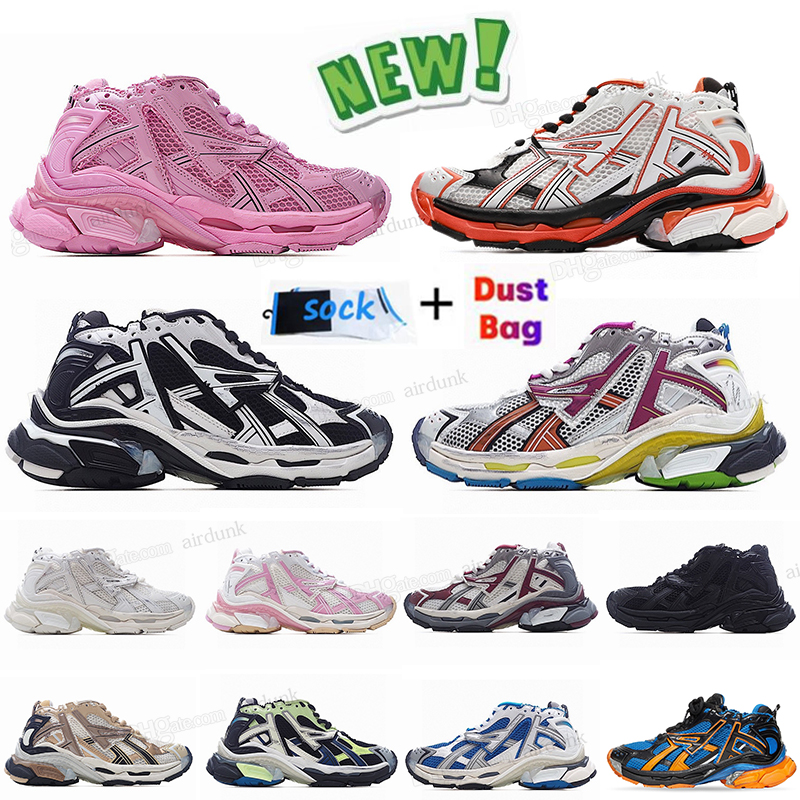 

Runner Sneaker 7.0 For Mens Womens Running shoes in Black mesh and Nylon Designers Paris 7 Trainers white pink blue high quality Trend All-match jogging hiking shoe 35-46, I need look other product