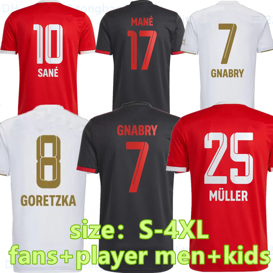 

4XL DE LIGT soccer jersey 22/23 SANE HERNANDEZ BAYERN MUNICH GNABRY GORETZKA COMAN MULLER DAVIES KIMMICH football shirt Men Kids Kits sock Full sets 2022 2023 uniforms, 22-23 away
