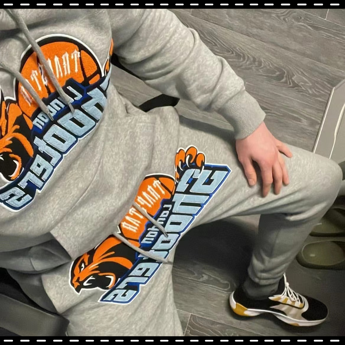 

London Shooter Trapstar Hoodie High Quality Embroidered Pattern Jacket Luxury Designer Design Sportswear Men' Fashion Outing, Black set