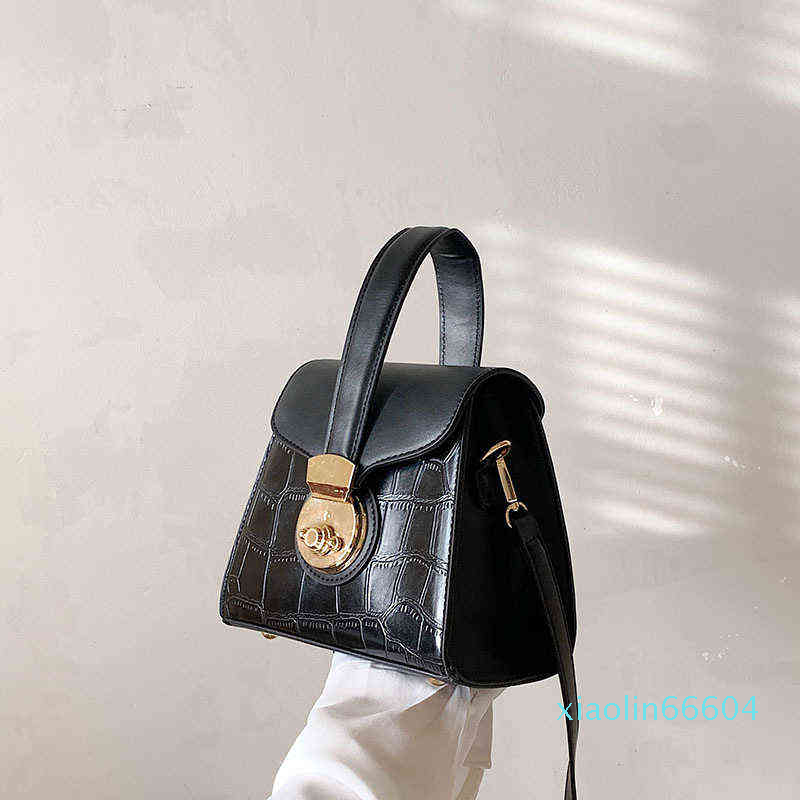 

Designer-Evening Bags Women Leather portable bag women's bag niche design Versatile Single Shoulder Bag Messenger handbag, Black