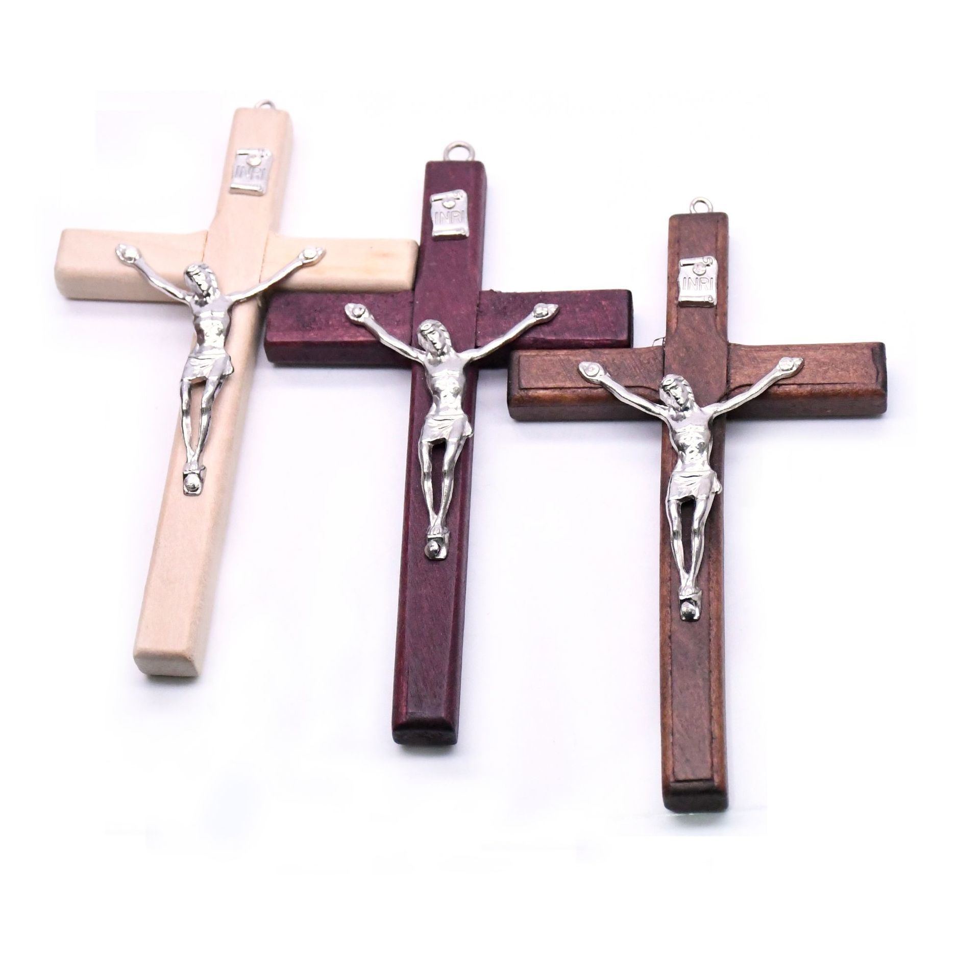 

Pure Handmade Wooden Crucifix Christ Suffering Icon Icon Religious Prayer Hand Holding Cross Pendant