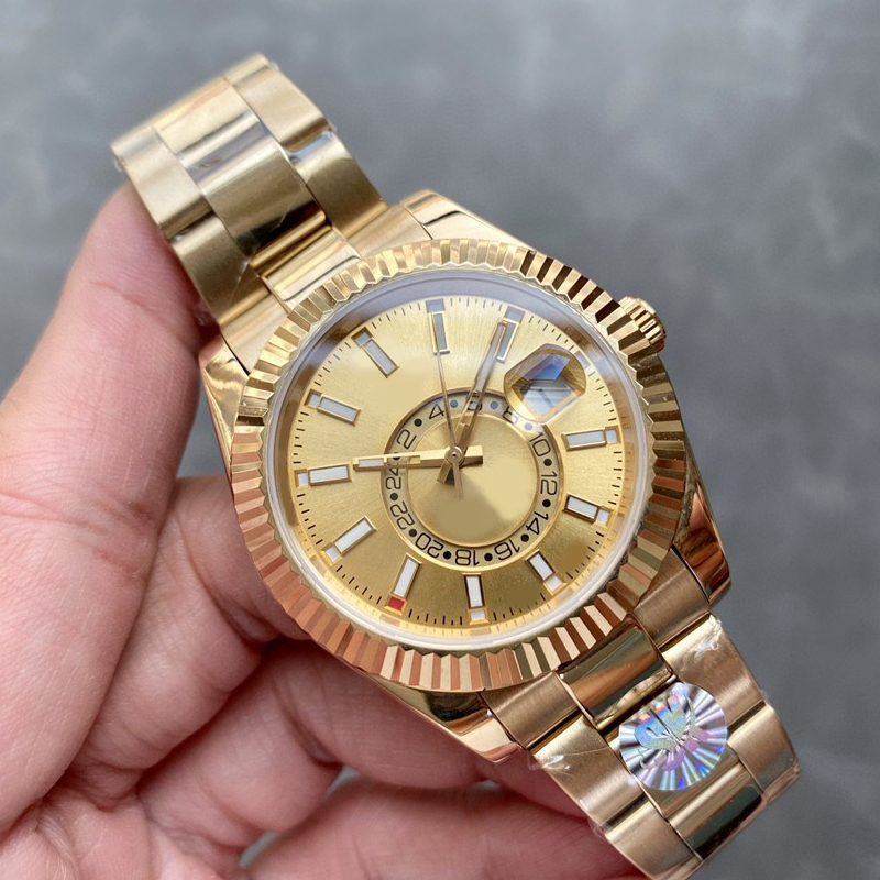 

designer Mens Watches Navy Steel white Automatic Movement Small Dial Sapphire Calendar 42mm Watch Stainless Sky Dweller Skydweller Wristwatches Montre De Luxe, Customize