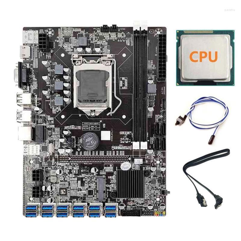 

Motherboards USB3.0 Mining Motherboard With Random CPU Switch Cable SATA LGA1155 DDR3 Memory SATA3.0 For BTC/ETH MinerMotherboards Motherboa