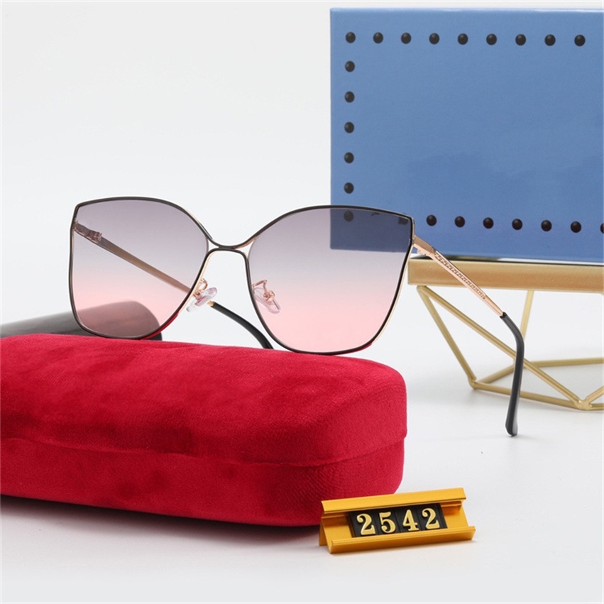 

new fashion women's gradient metal sunglasses elegant driving glasses sunglasses 2542