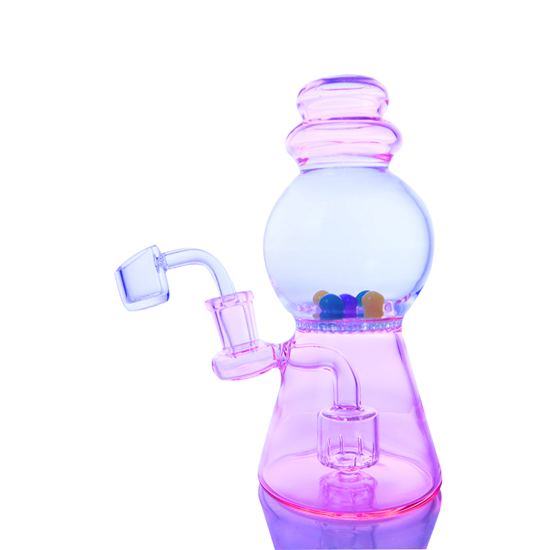 

7.3 Inches Honeycomb Bong Glass Water Pipe Hookahs