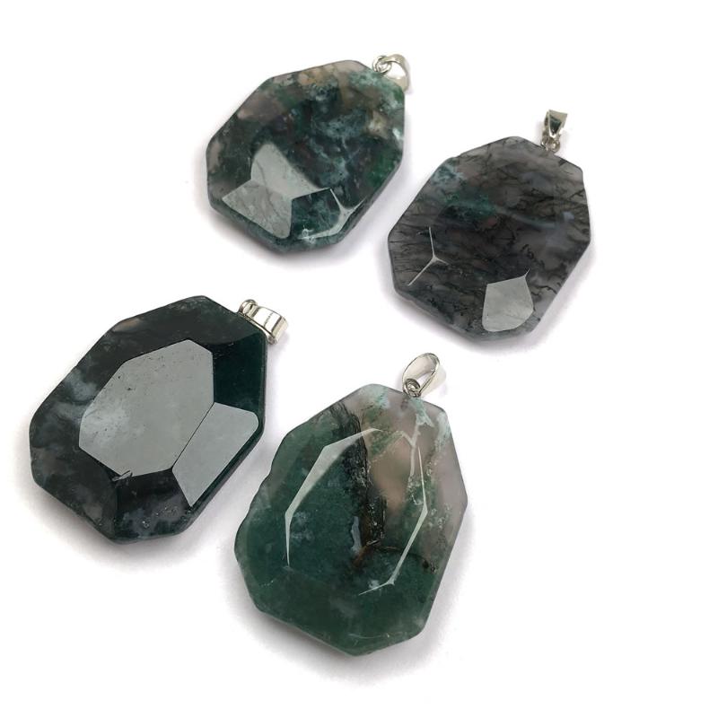 

Charms Natural Stone Pendant Irregular Shape Faceted Black Agate Exquisite For Jewelry Making DIY Bracelet Necklace Accessories