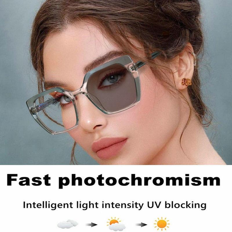 

Sunglasses Outdoor Trendy Oversized Pochromic Myopia Glasses Women Men Retro Computer Eyeglasses Vision Minus -1.5 2.0 2.5 3.0 FMLSunglasses