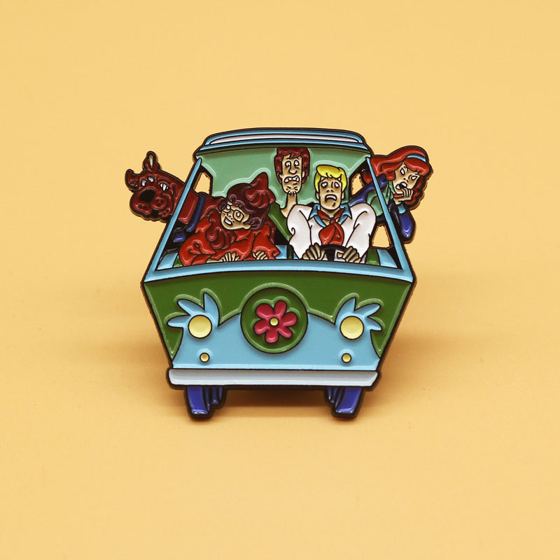 

90s Anime Cute Vintage Badges Enamel Pin Lapel Pins for Backpacks Men Women's Brooches on Clothes Jewelry Decoration Gift, As picture