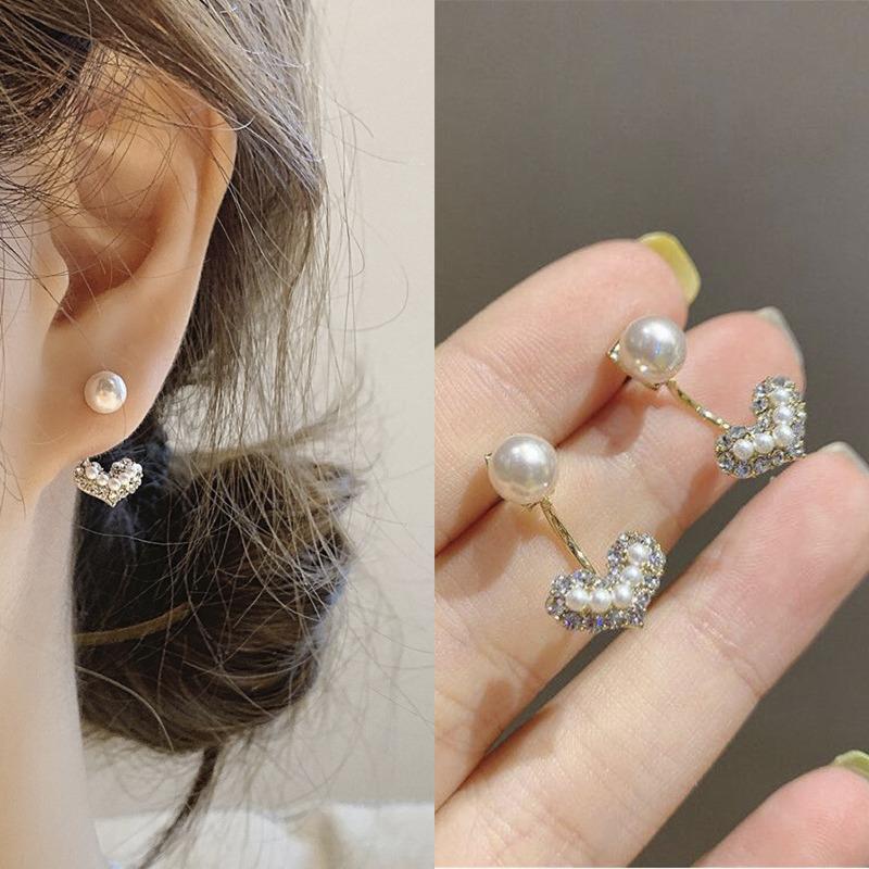 

Dangle & Chandelier Fashion Crystal Heart Earring Korean Style Drop Earrings For Women Wedding Accessories Bridal Jewelry BrincosDangle