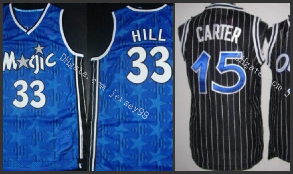 

Orlando''Magic''men #15''Vince''Carter#33''Grant''Hill retro Basketball''Jersey