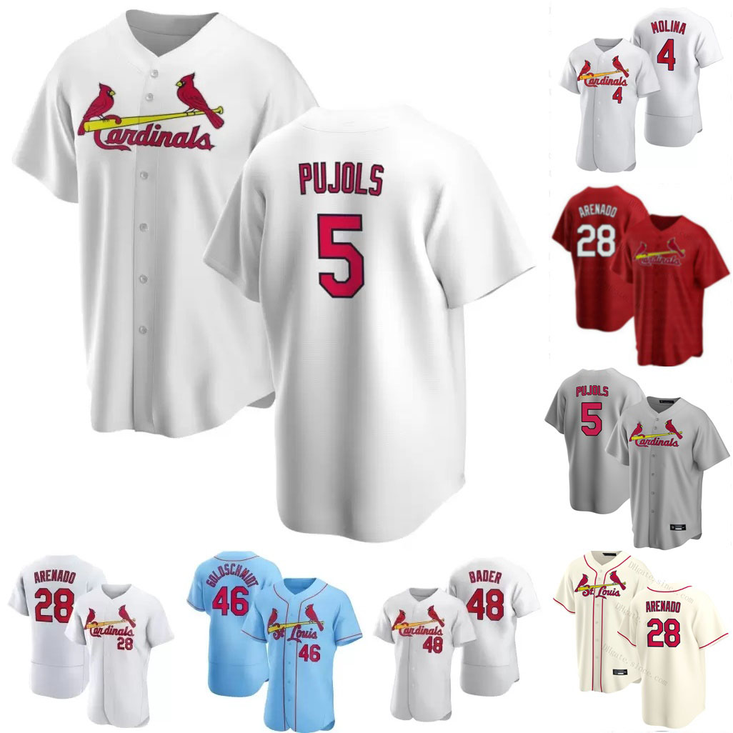 

5 Albert Pujols 2022 Baseball Jersey Paul Goldschmidt Nolan Arenado Yadier Molina Paul DeJong Brendan Donovan Dylan Carlson Lars Nootbaar Edmundo Sosa Number Name, Mens nk=size s-xxxl