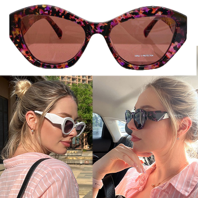

Womens Cat Eye Sunglasses SPR 07YF New Color Fashion Classic Thick Frame Ladies Sunglasses Summer Casual Beach Vacation Anti-UV400 With Box