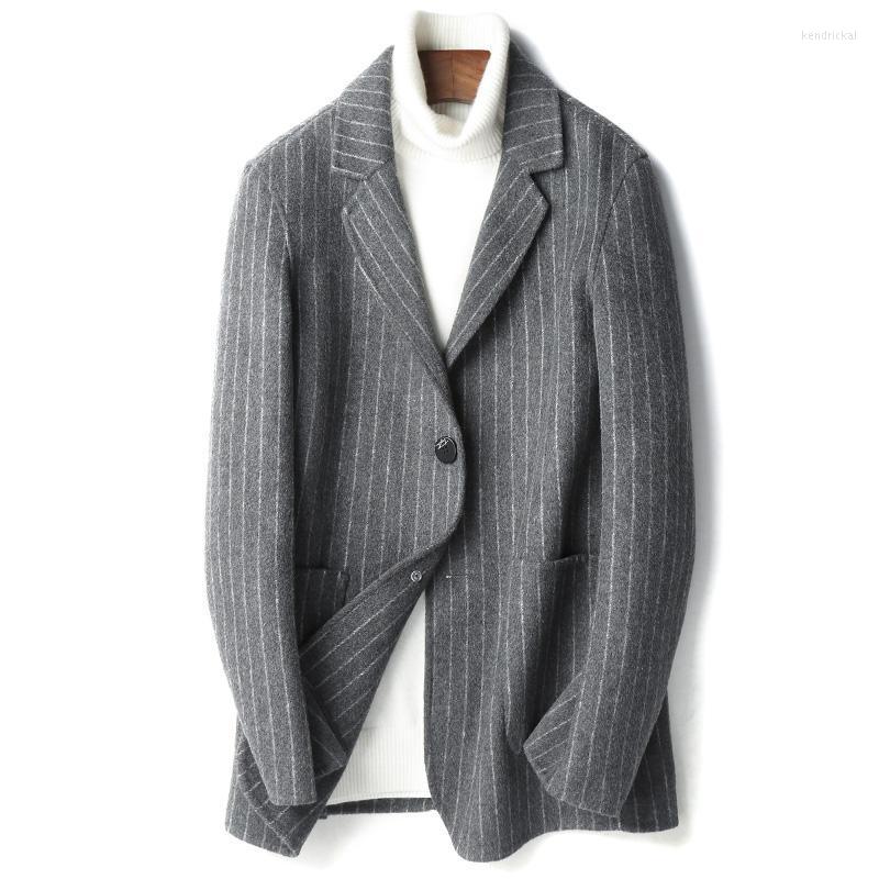 

Men's Wool & Blends Autumn Winter Coat Men Short Slim Overcoat 2022 Cashmere Jacket Plus Size Casaco Masculino D-19-00818-2 ZL396 Kend22, Black