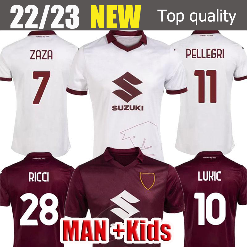 

22 23 Torino FC maglia da calcio Soccer Jerseys BELOTTI FALQUE IZZO NKOULOUZAZA BASELLI 2022 2023 torino maillot de football Shirt top MEN S-XXL