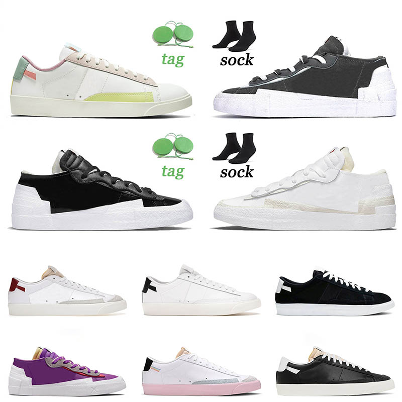 

Womens Mens Blazer Mid 77 Low Running Shoes Leather White Black Premium White University Red Blue Be True British Tan Reed Patent Sneakers Trainers Size 36-45, Le pastel