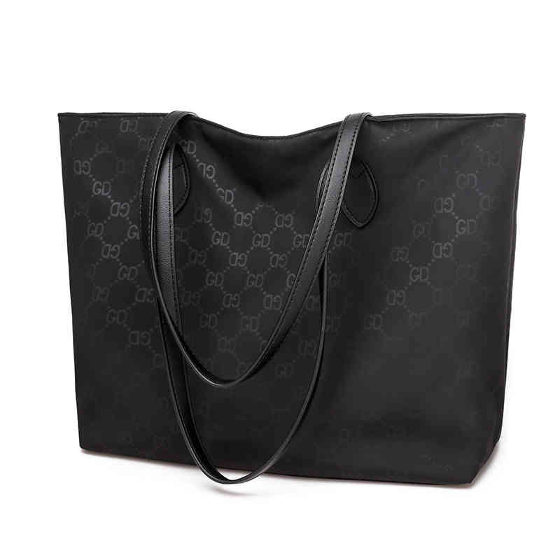 

Large capacity shopping bag one shoulder portable travel convenient folding Oxford cloth large for women Handbags Design deals, Khaki