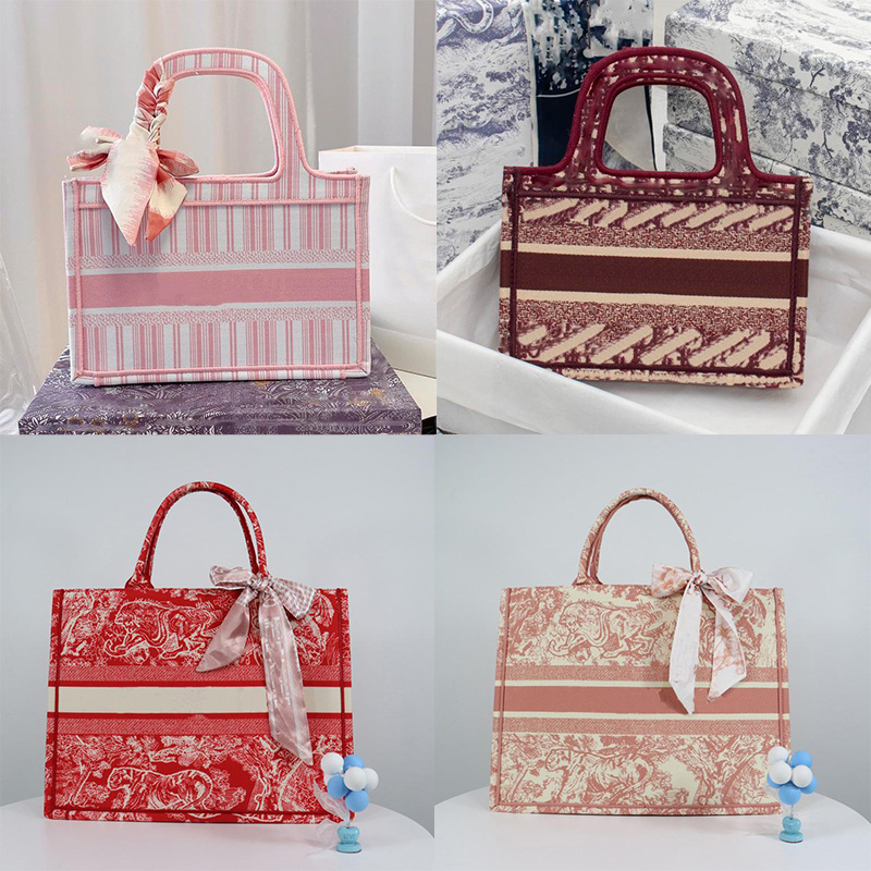 

Designer High Quality Oblique letter tote embroidered Totes bag Luxury womens handbag silk ribbon embroidered tiger pairs embroidery woman Shopping bags Book, I need see other product