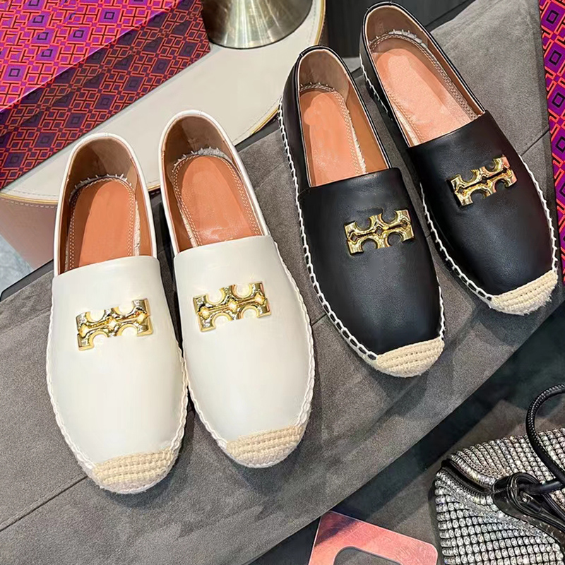 

womens fisherman Shoes designers Metal buckle hand Sewing comfortable flat loafers Top quality 100% sheepskin Two color stitching Casual Women shoe 35-41 with box, 4#